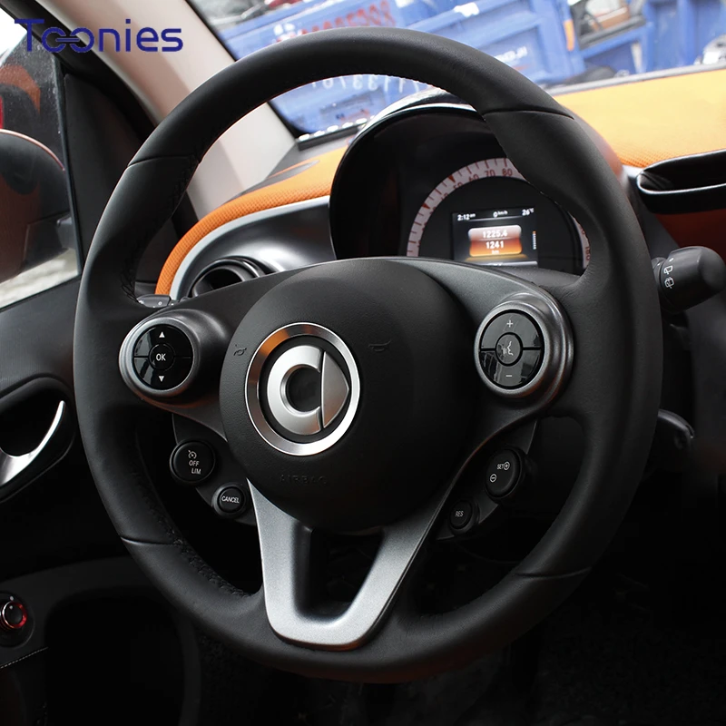 Украшение на руль автомобиля для Mercedes Smart 453 Fortwo Forfour аксессуары модификации