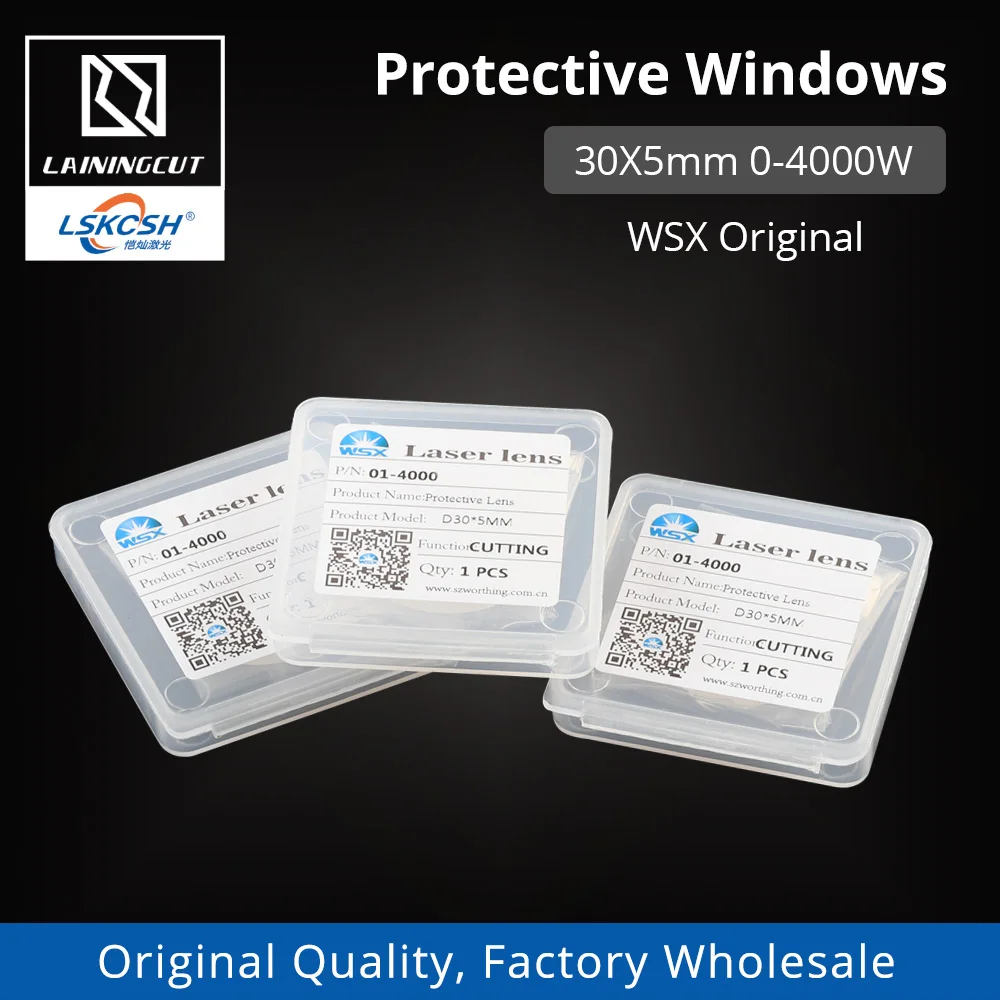 LSKCSH 10 шт./лот WSX оригинальная Лазерная Защитная Windows 30*5 мм 1064 нм линзы для