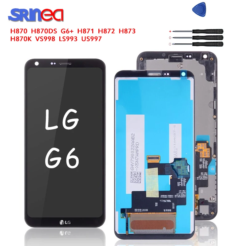 Оригинальный Для LG G6 H870 H870DS H872 LS993 VS998 US997 ЖК дисплей и сенсорный экран дигитайзер в
