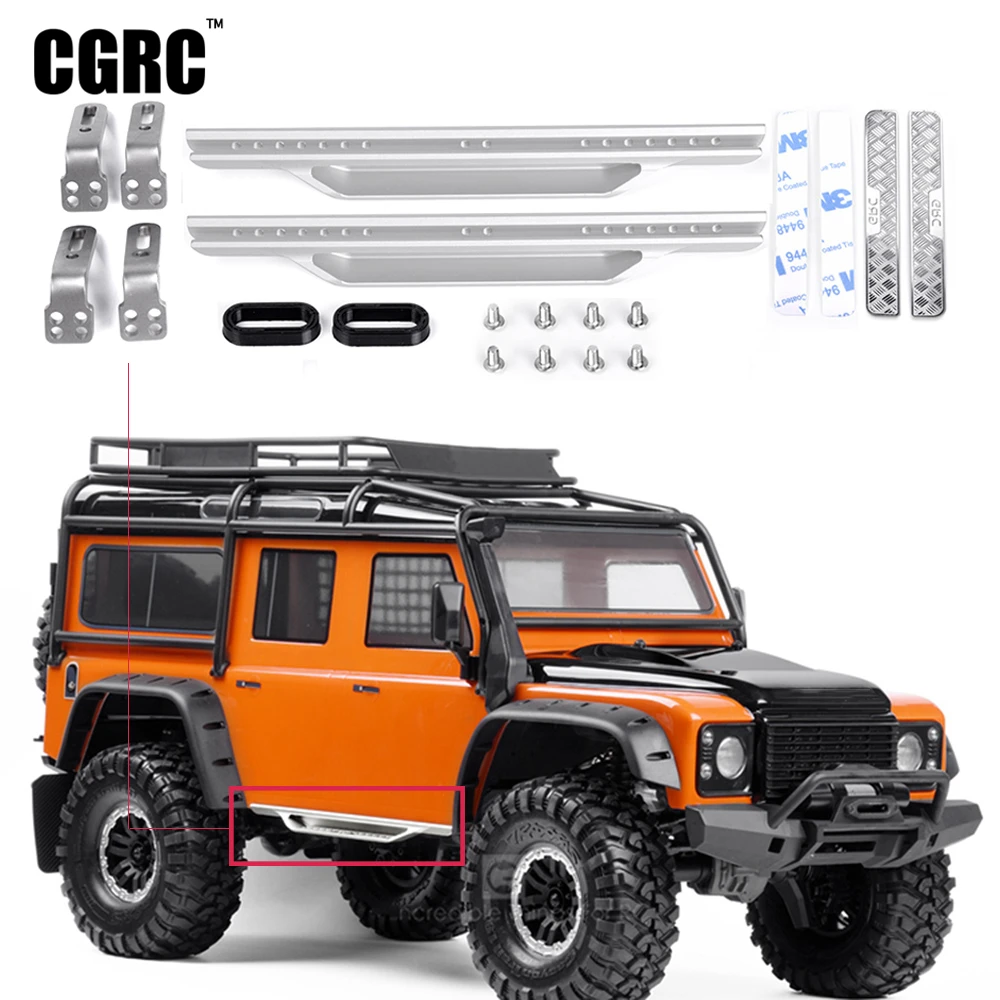 1 пара CNC металлический Боковой бампер педаль для 1/10 RC Гусеничный автомобиль Traxxas