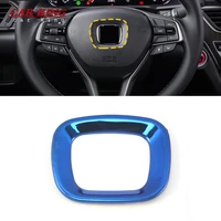 for honda insight 2018 2019 stainless steel car steering wheel button frame cover trim auto interior styling accessories 1pcs