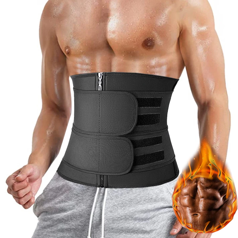 

Men Shapers Waist Trainer Corset Slimming Body Shaper Fitness Belt Sauna Sweat Sheath Trimmer Modeling Straps Compression Girdle