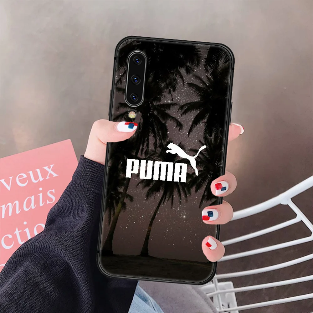 

Luxury Brand Fashion Puma Colorful Phone Case Cover For Samsung Galaxy A10 A20 A30 E A40 A50 A51 A70 A71 J 5 6 7 8 S black Back