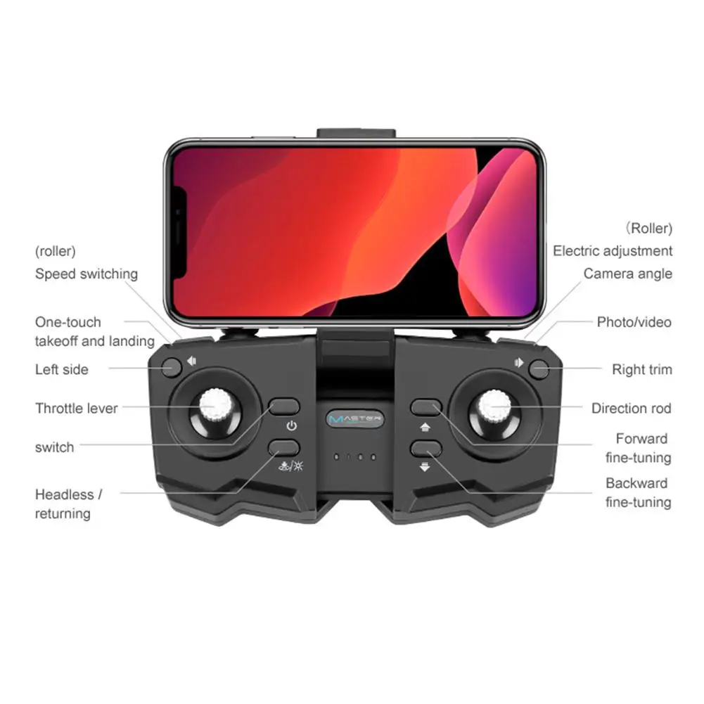 Профессиональный Квадрокоптер с камерой Full HD 4K 2020 Wi-Fi FPV One Key Return широкоугольный