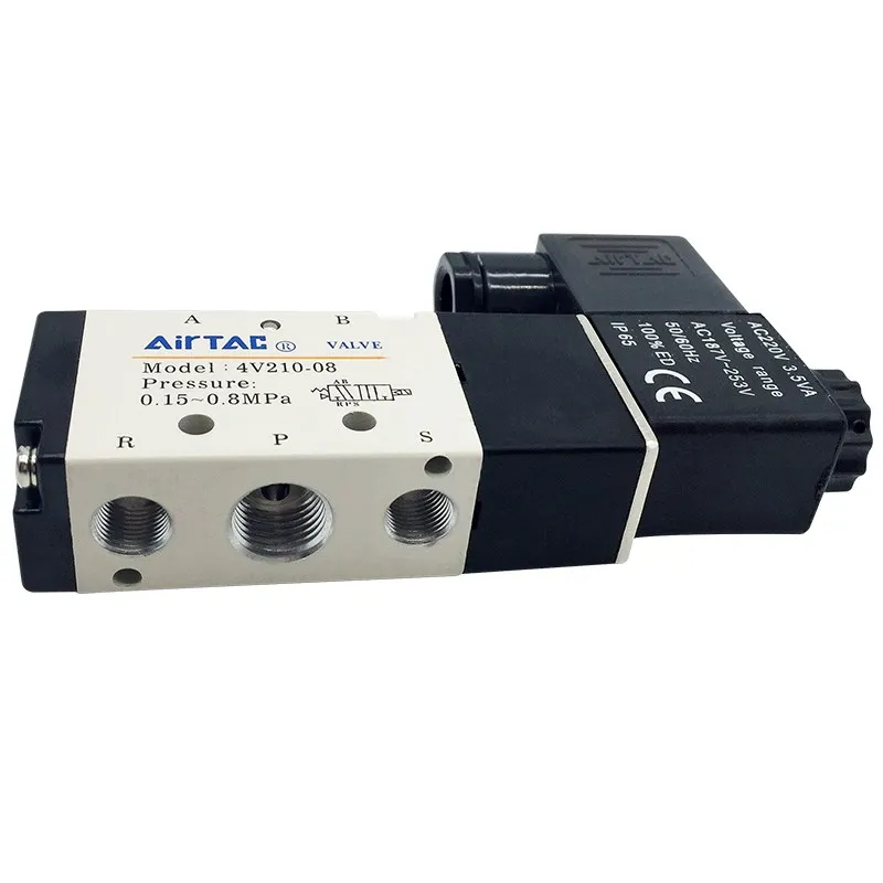 

Airtac Electric Solenoid Valve 4V210-08/4V210-06/4V220-06/4V220-08/4V230-06/4V230-08 Pneumatic parts air control valve