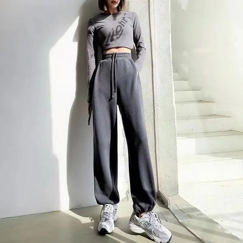 

Sweatpants Women High Waisted Baggy Sport Pants Oversized Joggers Streetwear Female Korean Style Causal Loose Trousers