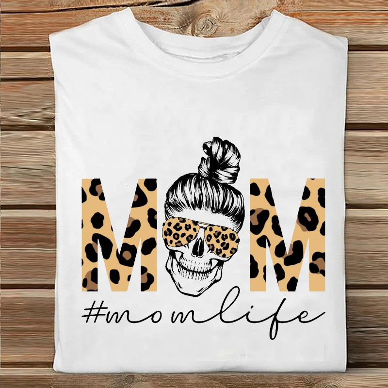 

Для женщин; Короткий рукав; Для ребенка от 90s ";" леопардовое сердце "Забавные I Love Mama мама модная одежда футболка с принтом женская футболка с ...