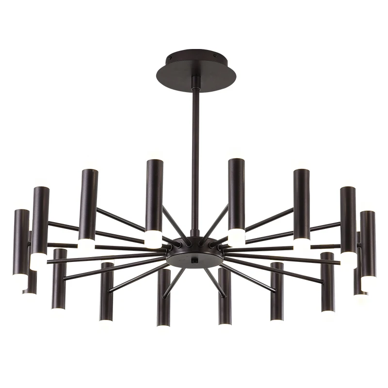 Современная дизайнерская Потолочная люстра черного и коричневого цвета