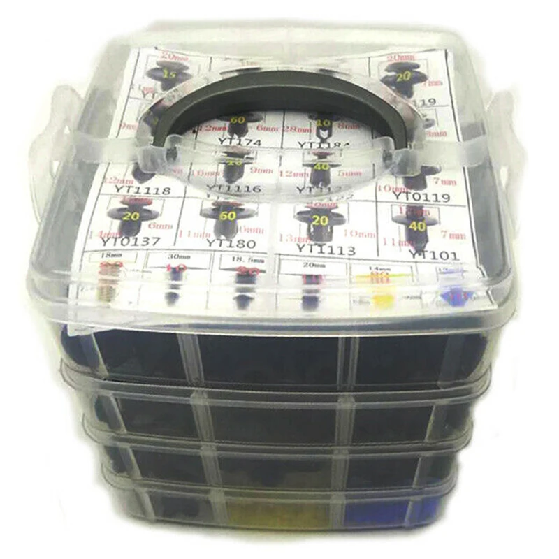 

Пластиковые фиксаторы для крыльев автомобиля, 650 шт., различные крепежные зажимы, литье