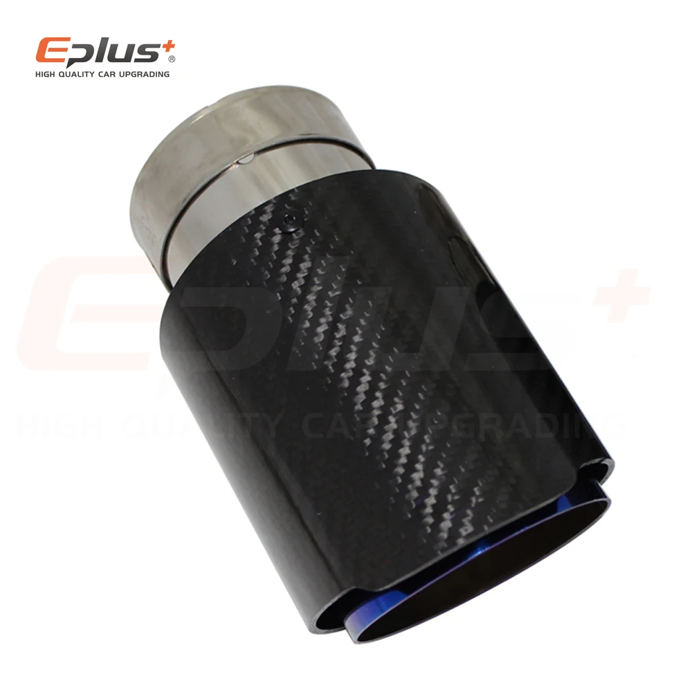 Автомобильная Глянцевая выхлопная система из углеродного волокна глушитель