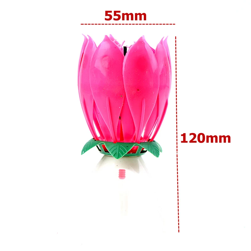 Праздничная Свеча для торта сделай сам вечерние музыкальный цветок лотоса свеча