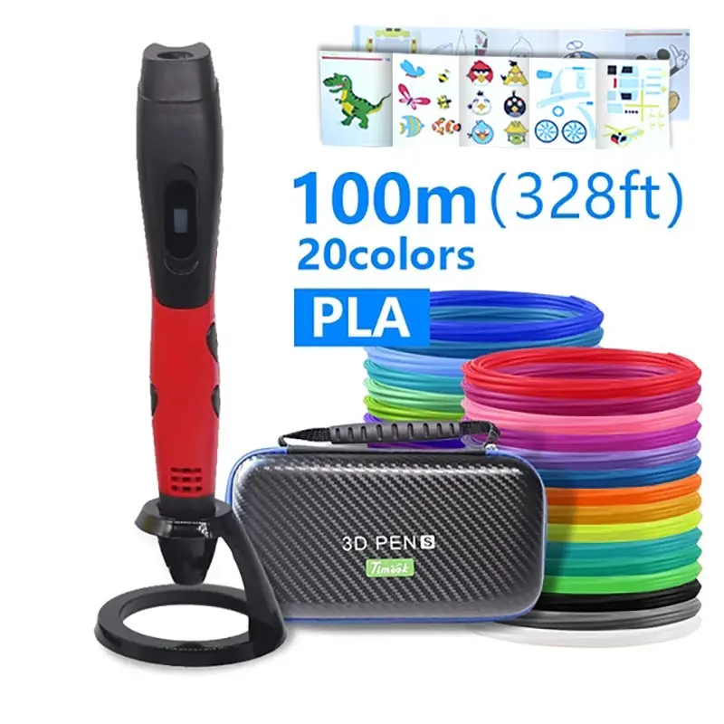 

High quality 3D pen 3D printing pen,ABS and PLA filament 1.75mm. USB output, low voltage security, with beautiful storage bag