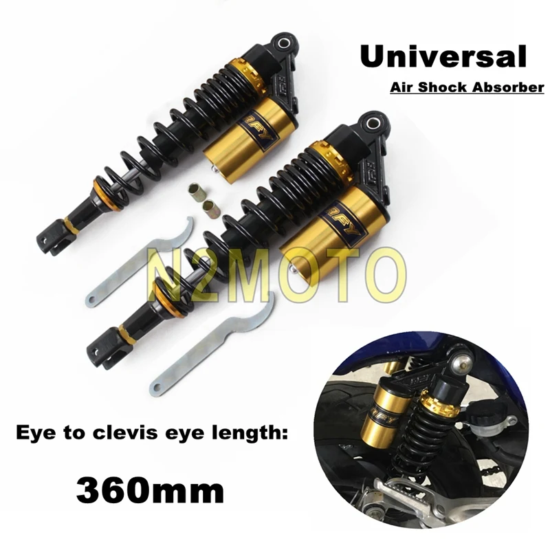 Универсальный задний воздушный амортизатор 360 мм подвеска для мотоцикла Honda Suzuki