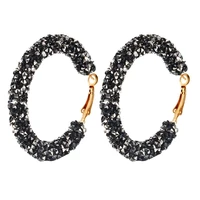 fashion round crystal large drop earrings womens fashion vintage gold rhinestones womens drop earrings 2022 jewelry