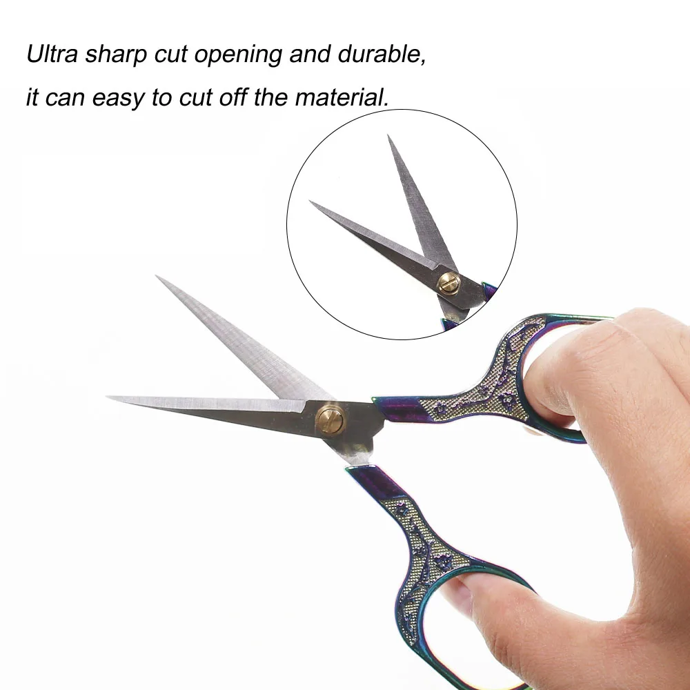 Vampfly 1PCS Stainless Steel Carbide  Scissors Fly Fishing Tying Tool Feather Hair Synthetic Fibre Cutter