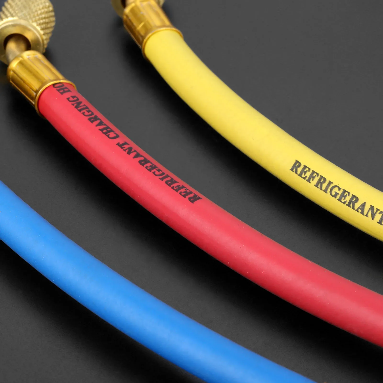 9 8 &quot1/4&quot SAE R134A R410a латунный AC хладагент HVAC зарядные шланги с шаровыми запорными
