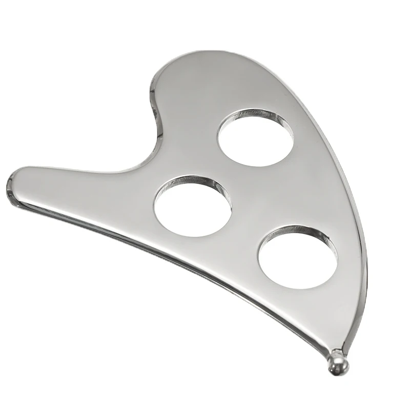 Скребок для тела из нержавеющей стали массажная пластина снятия боли массажа