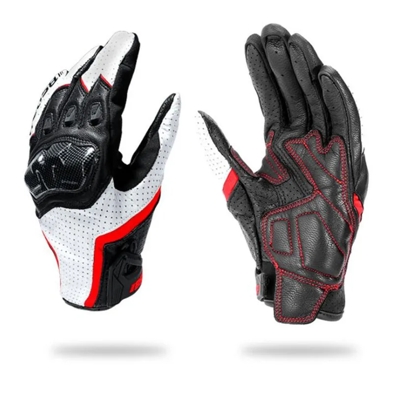 Кожаные Мотоциклетные Перчатки Guantes водонепроницаемые дышащие митенки для езды