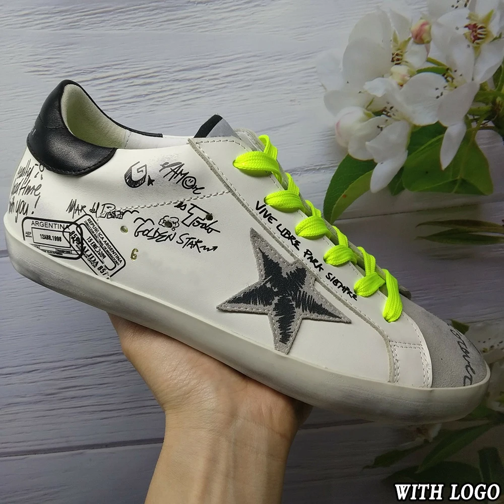 Мужской и женской обуви Женская обувь женская с узором граффити