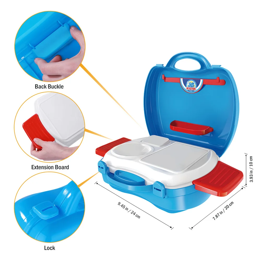 

iBaseToy Set of 27PCS Kids Tools Pretend Play Role Play Tools Kit Nurse for Toddlers Boys and Girls