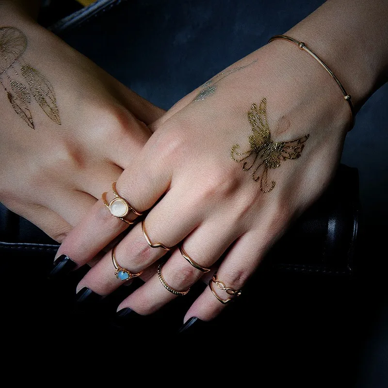 NJ панк крутые золотые серебряные драгоценные камни для WomanAlloy браслет кнопки