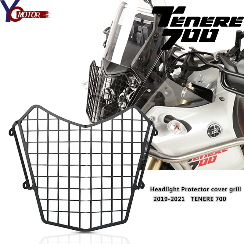 

For YAMAHA TENERE700 2019 2020 2021 Tenere700 XTZ 700 Motorcycle Headlight Protector Cover Grill stainless steel accessories