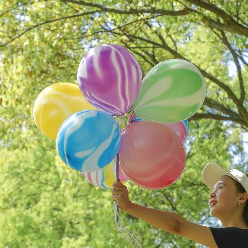 Золотые розовые шары из латекса 10 шт