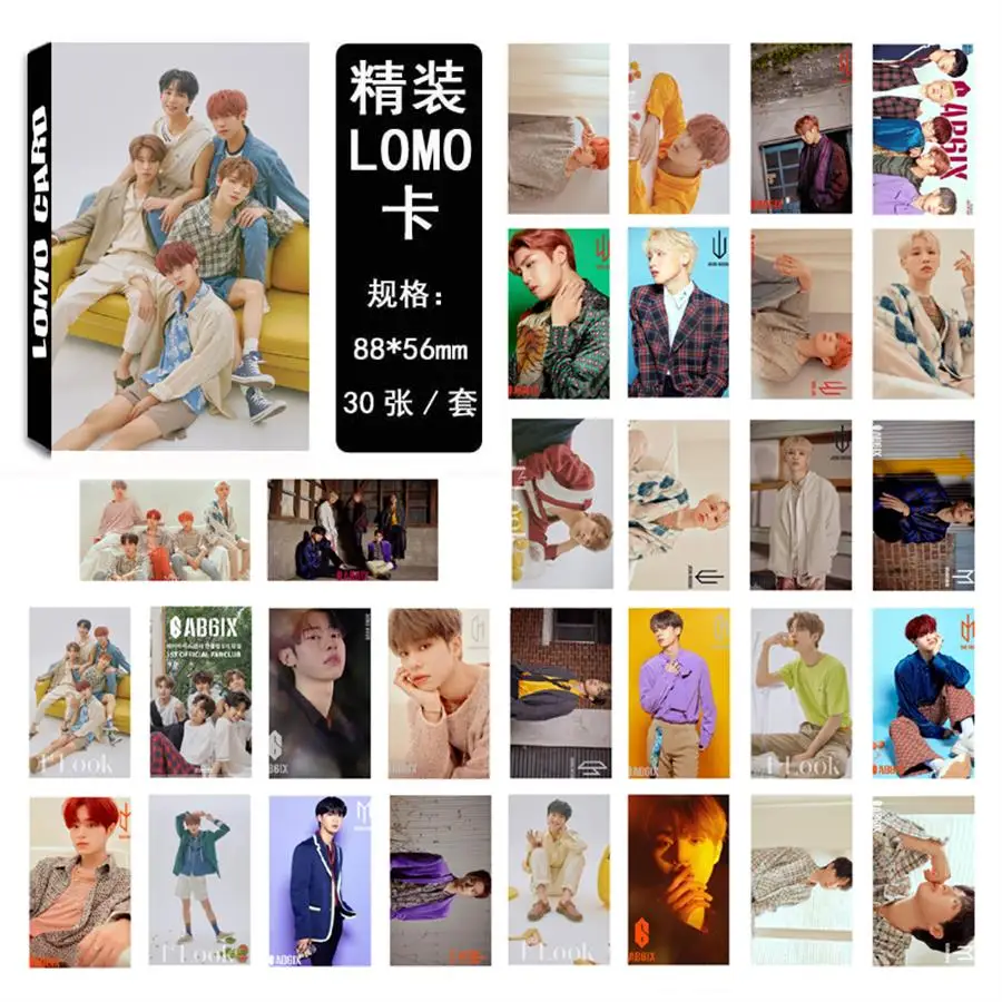 Kpop AB6IX B: полный Бумага ЛОМО карта с фотографией Woojin молодых мин новый альбом HD
