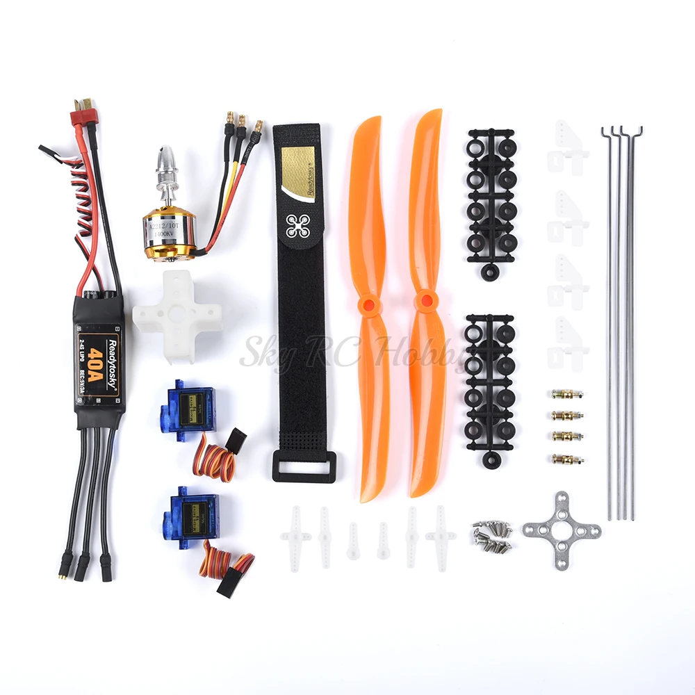 A2212 2212 1400KV бесщеточный двигатель + 30A / 40A ESC SG90 Servo 8060 Propeller Push Rod Angle регулятор для RC