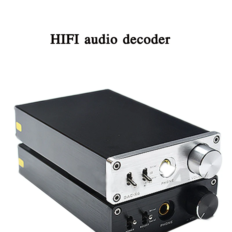 Фото HIFI аудио декодер аудио декодер DAC-X6 оптоволоконный коаксиальный USB-усилитель декодирования универсальный многофункциональный усилитель ЦАП 24 бит/192 №2
