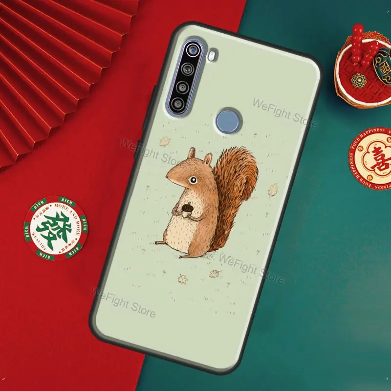 Чехол с мультяшными животными и белкой для Xiaomi Redmi Note 11 Pro 8 9 10 9S 10S чехол 9A 9C 9T |