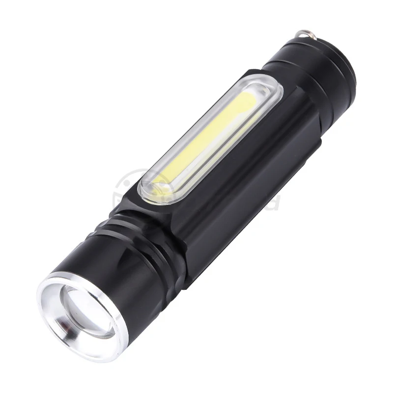 Многофункциональный светодиодный фонарик USB Перезаряжаемый сильный T6 + COB с