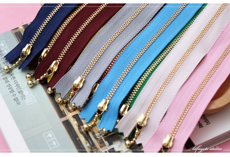 

Dailylike 20cm Colorful Bronze Water Drop Zipper Lace Zipper DIY Clothing Smooth and Durable Bags Wallet Purse Cloth Accessories