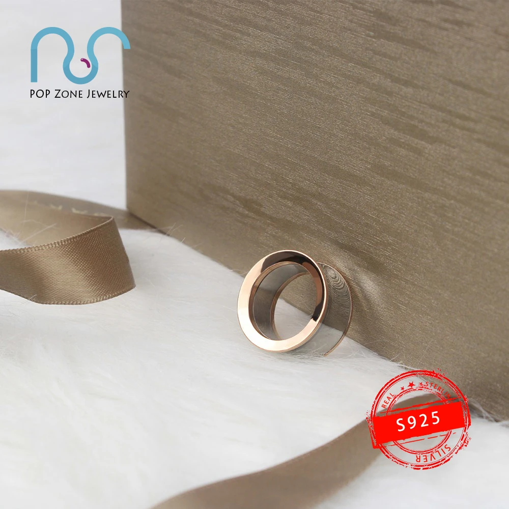 

S925 Sterling Silver Ring Brand Genuine Luxury Design Mirror Glossy Noble Accessories Ring Trendy Original Jewelry With Logo 1:1