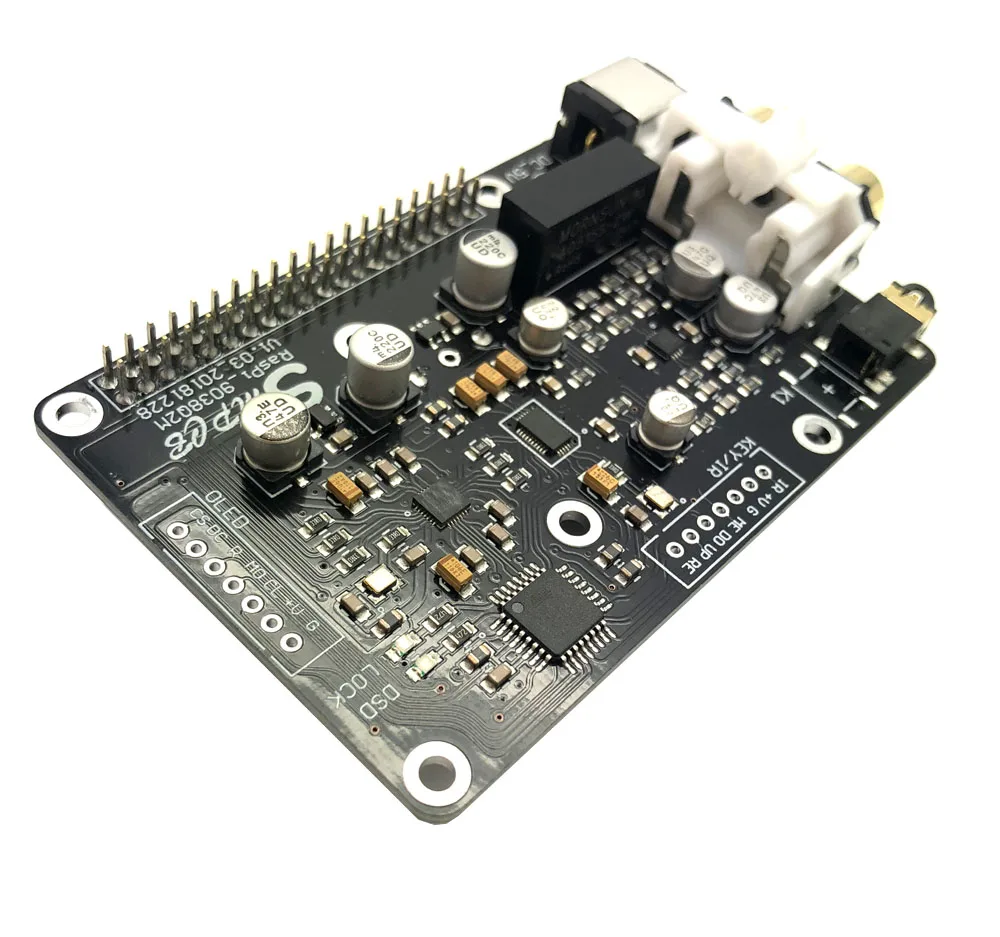 OLED ES9038q2m OPA1612 Op I2S 32 бит/384K DSD128 для Raspberry pi 2B 3B + DAC декодер цифровая вещательная