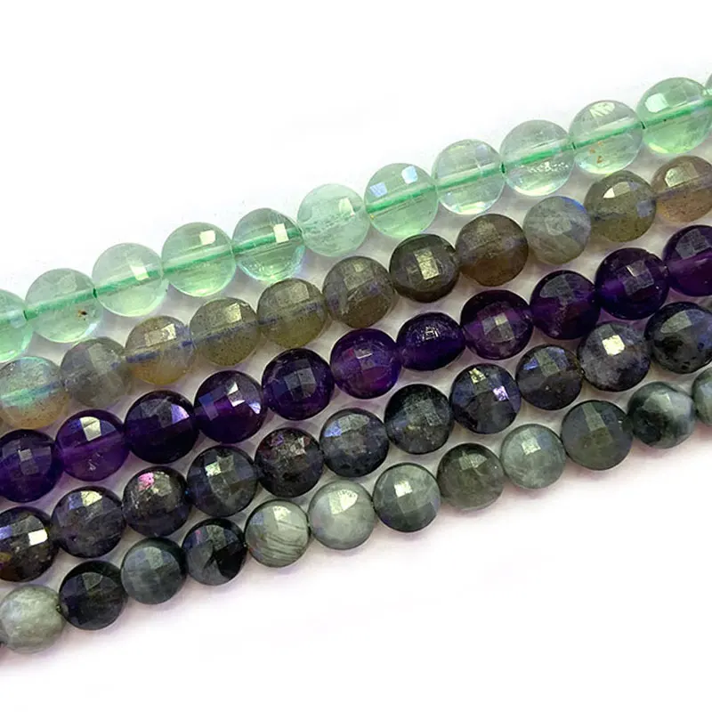 5 6 мм бусины из натурального флюорита лабрадорита аметиста орла глаз камень