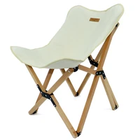 solid wood folding chair butterfly chair lazy recliner balcony lounge chair single small sofa portable outdoor beach chair
