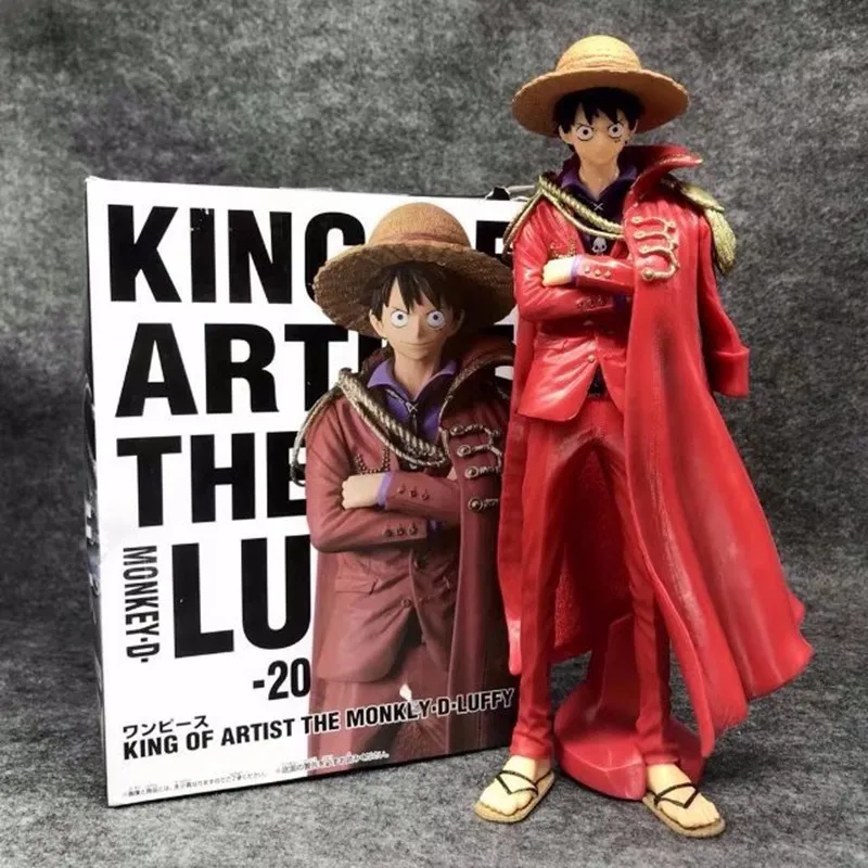 

Anime One Piece Luffy Figure 25cm KOA 20th Red Cloak Monkey D Luffy Action Figure PVC Collection Model Toys Gifts For Children