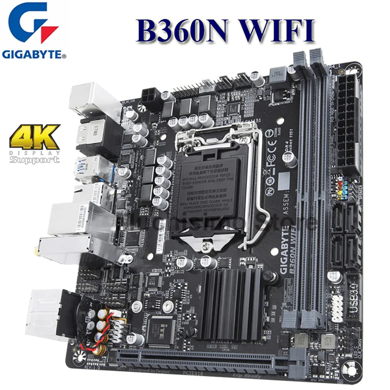Preise LGA 1151 Gigabyte B360N WIFI Motherboard DDR4 PCI-E 3,0 32GB M.2 Placa-Mãe 1151 B360 Desktop I7 I5 HDMI-kompatibel Mini-ITX