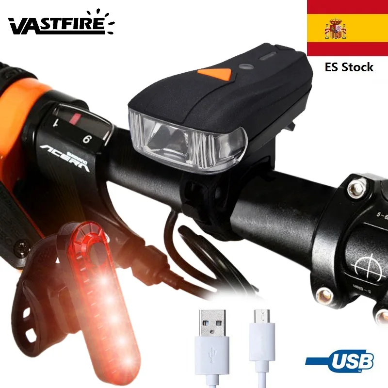 MTB велосипедный светильник передний на руль USB Перезаряжаемый светодиодный