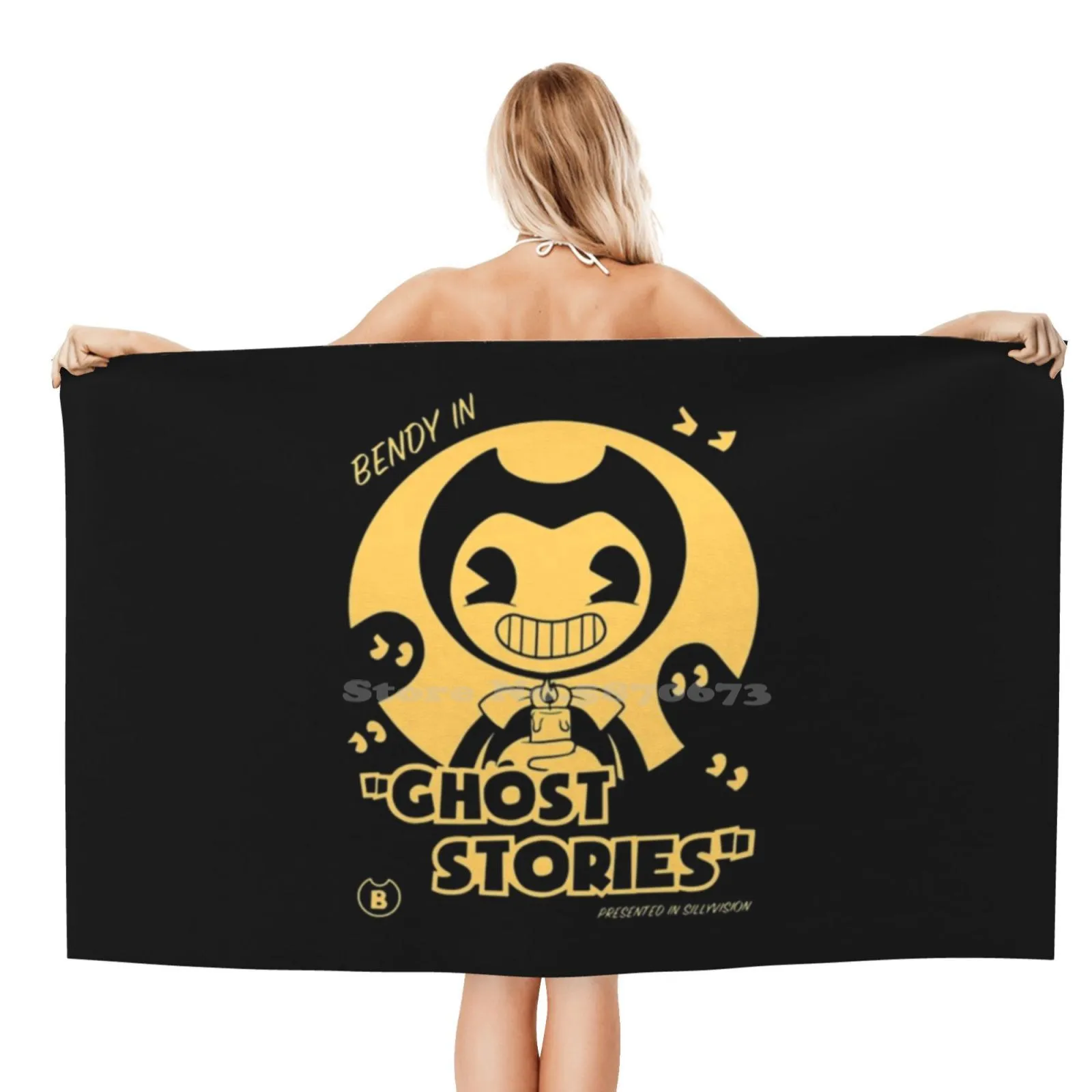 Мягкое Полотенце высокого качества спортивное пляжное полотенце Bendy In Ghost Stories Game