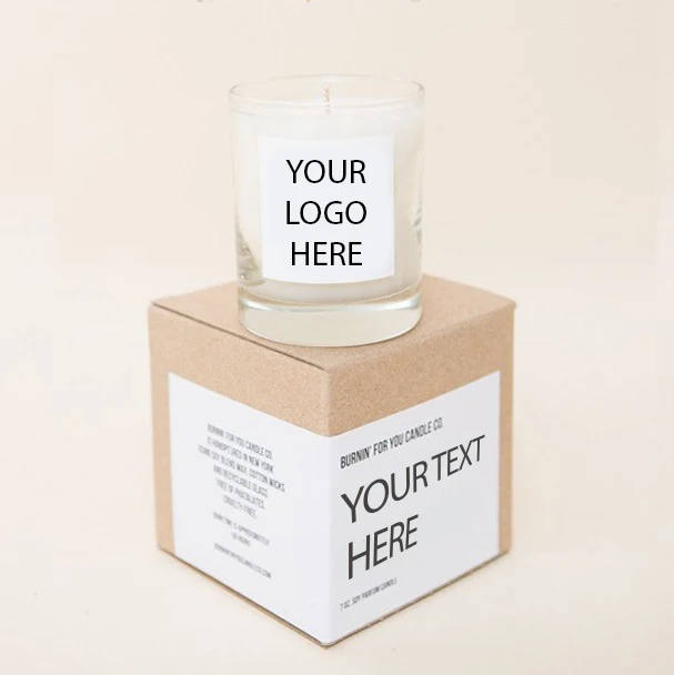 Customize Candle Labels Jar Container Decal Cosmetic Bottle Product Packaging Stickers Brand Logo Wedding Decoration Mariage DIY