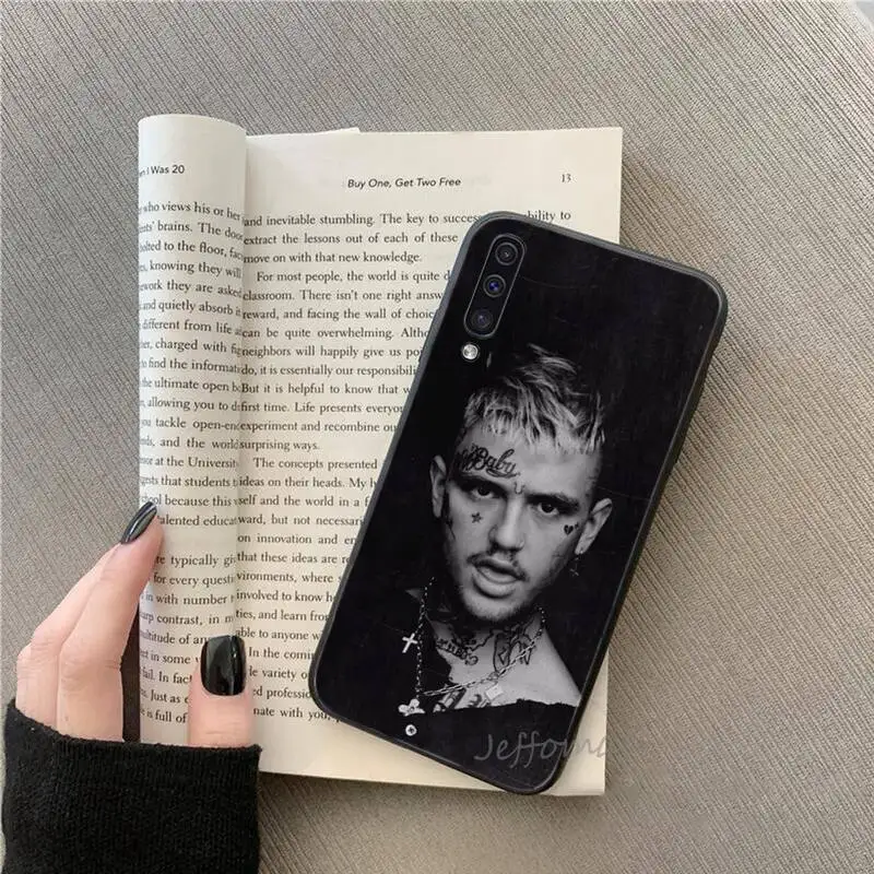 

Lil Peep USA singer Gustav Phone Case For Samsung galaxy S note 7 8 9 10 20 fe edge A 6 10 20 30 50 51 70 lite plus Soft