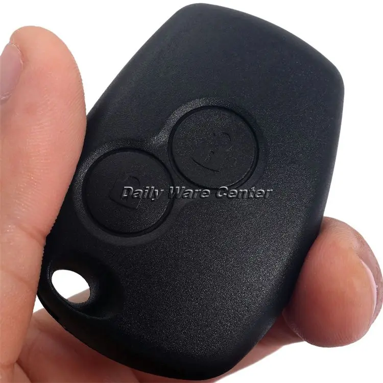 Черный Автомобильный ключ с 2 кнопками брелок для разблокировки дистанционный