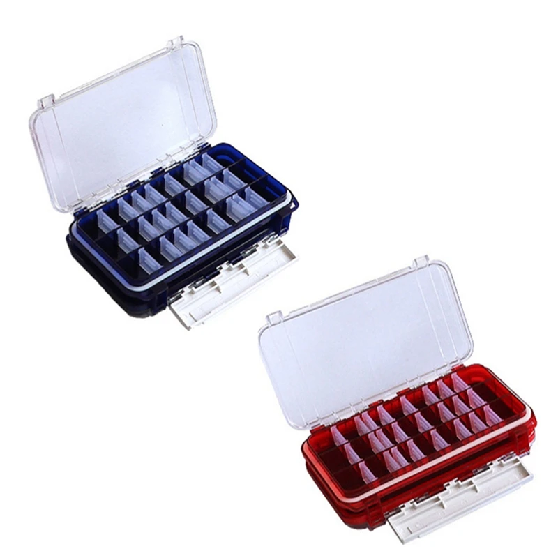 

Double-Sided Detachable Lure Box Waterproof Storage Box Folio Storage Lead Head Hook Soft Lure Tool Box