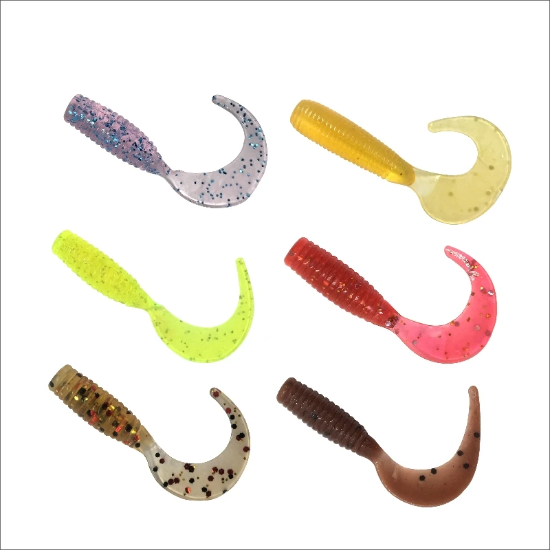 Длинный хвост мягкие приманки для рыбалки искусственные силиконовые комплект