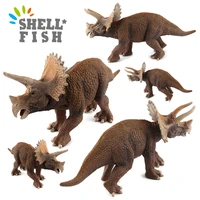 simulation animals action figures simulated jurassic dinosaur triceratops big size plastic pvc model toys for kids xmas gifts