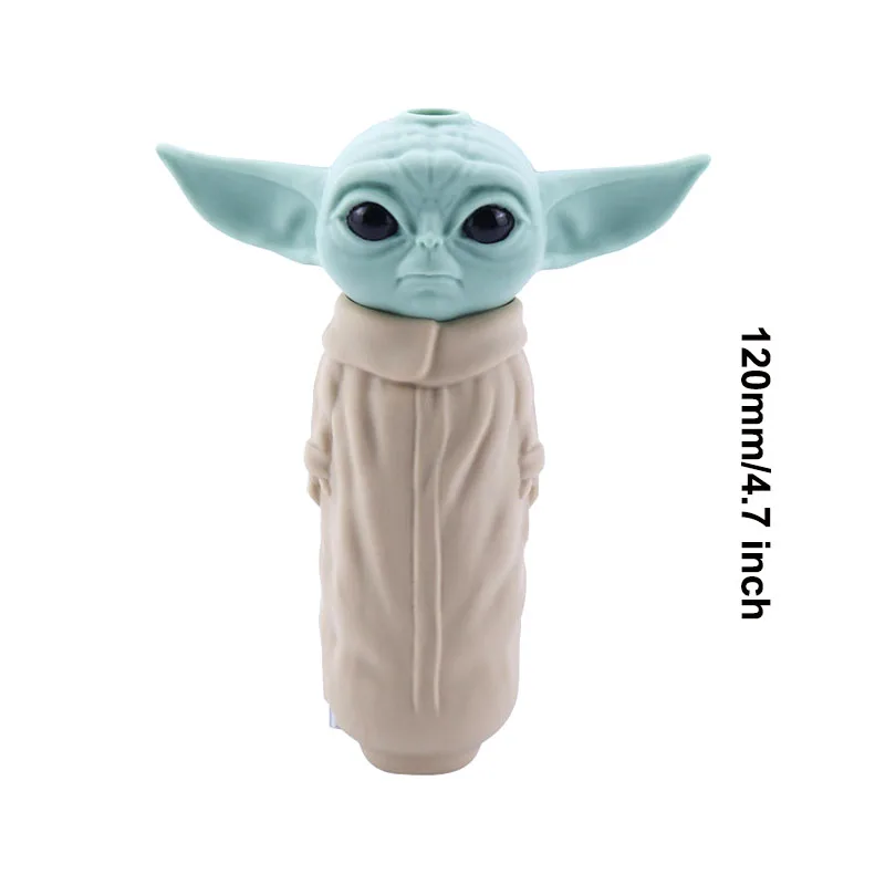 Креативная силиконовая курительная трубка для табака со стеклянной чашей