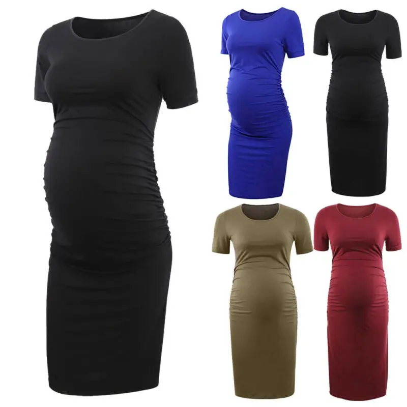 Женские летние платья повседневный стиль облегающий силуэт короткий рукав длина