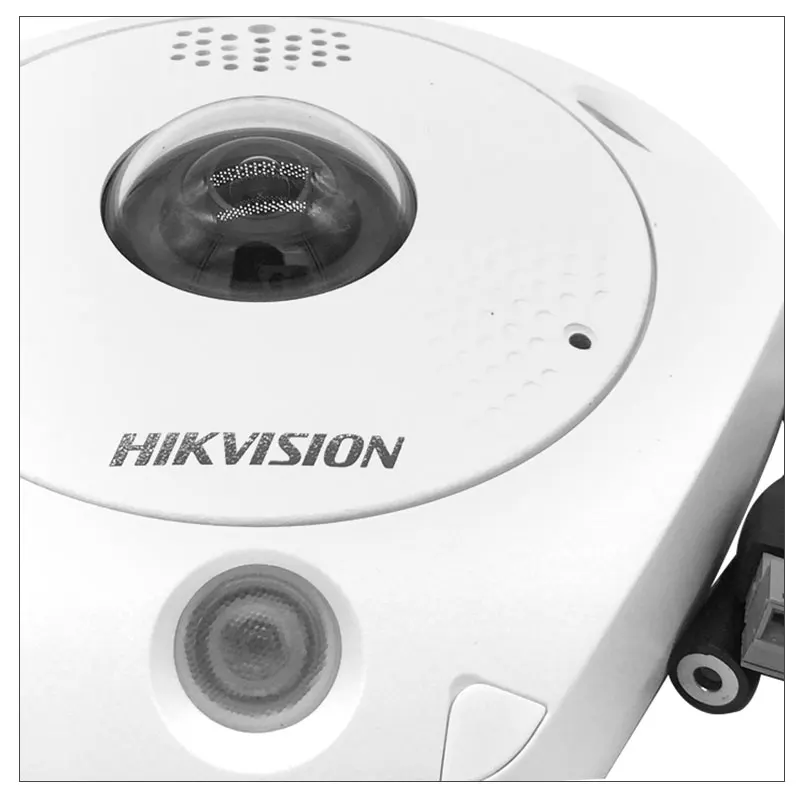 HIKVISION DS-2CD63C2F-IS, китайская версия, 12 Мп, рыбий глаз, ip-камера, поддерживает ONVIF, sd-карту, PoE IR, 360 градусов